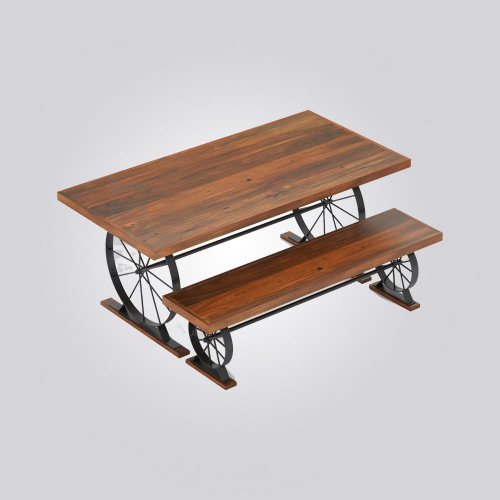 Image of Wooden Cafe Table