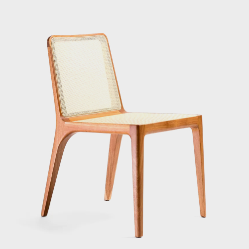 Image of Wooden Cane Chair
