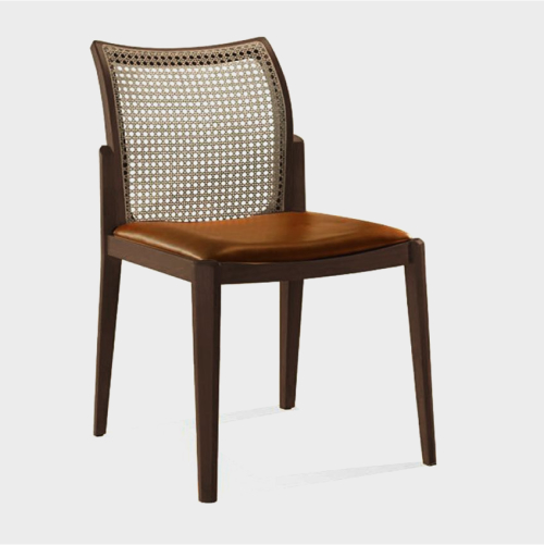 Image of Wooden Cane Chair