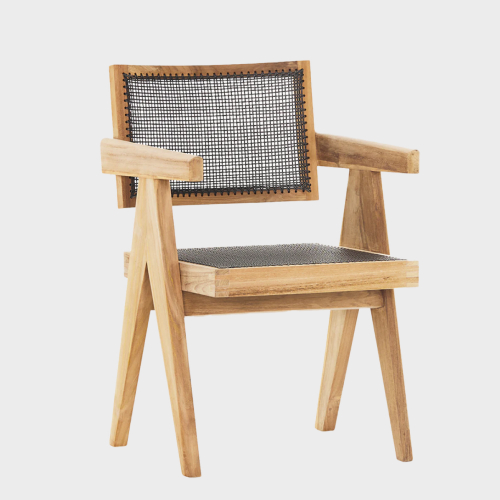 Image of Wooden Cane Chair