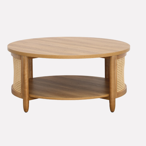 Image of Wooden Cane Coffee Tables